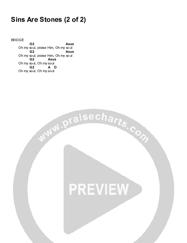 Sins Are Stones Chord Chart (John Mark McMillan)