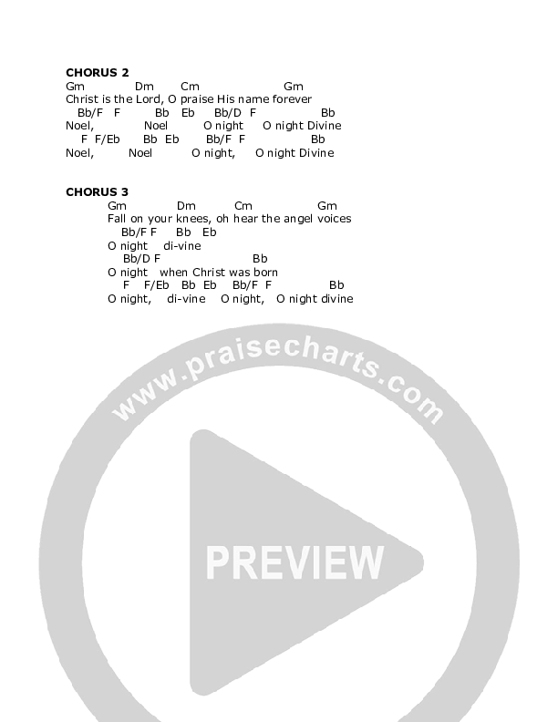 O Holy Night Chord Chart (Sean Dayton / Aimee Dayton)