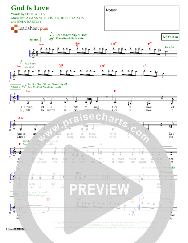 God Is Love Lead Sheet (Katie Gustafson)