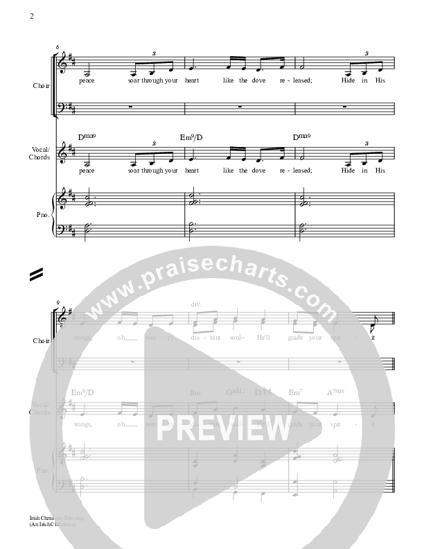 An Irish Christmas Blessing Conductor's Score (Keith & Kristyn Getty)