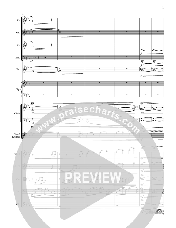 Fullness Of Grace Conductor's Score (Keith & Kristyn Getty)