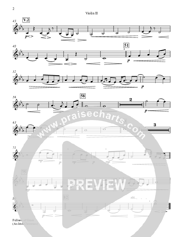 Fullness Of Grace Violin 2 (Keith & Kristyn Getty)