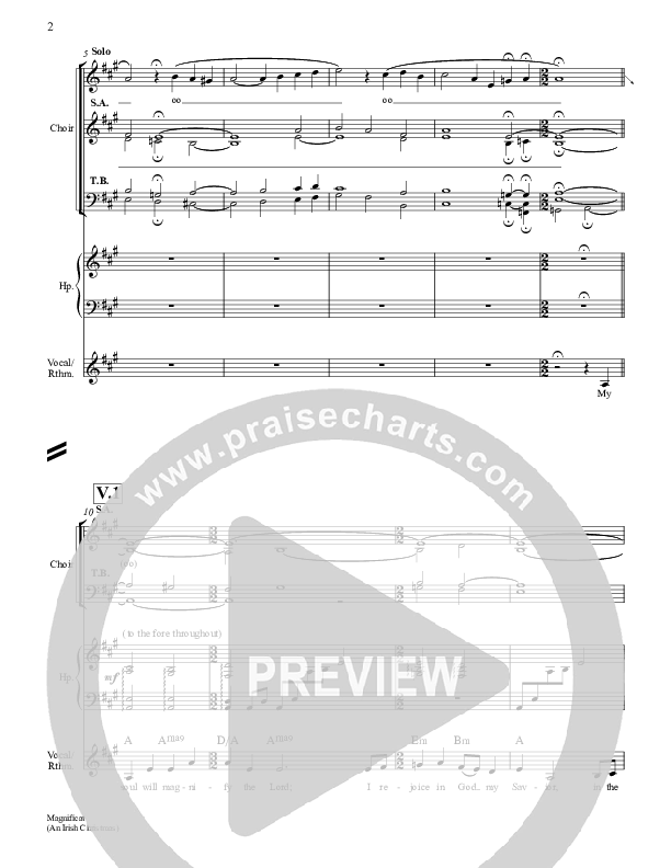 My Soul Will Magnify The Lord (The Magnificat) Conductor's Score (Keith & Kristyn Getty)