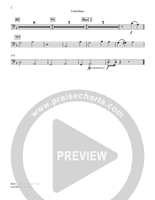 How Suddenly A Baby Cries (with Narnian Reel) Contrabass (Keith & Kristyn Getty)