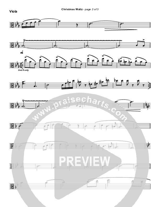 Christmas Waltz (Instrumental) Viola (Frank Ralls)