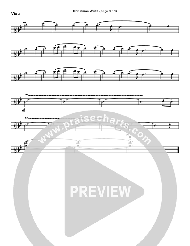 Christmas Waltz (Instrumental) Viola (Frank Ralls)