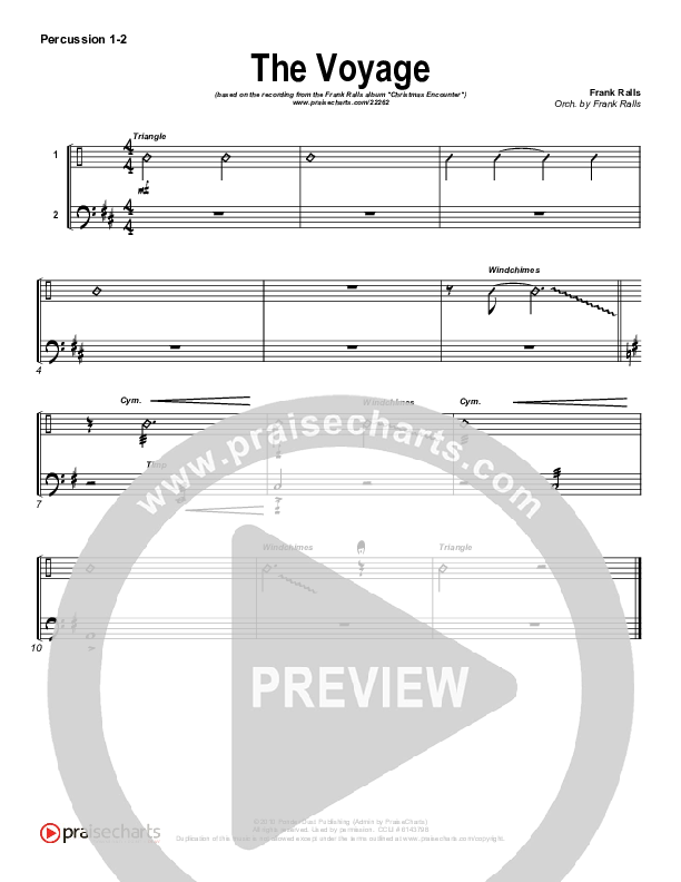 The Voyage Percussion (Frank Ralls)