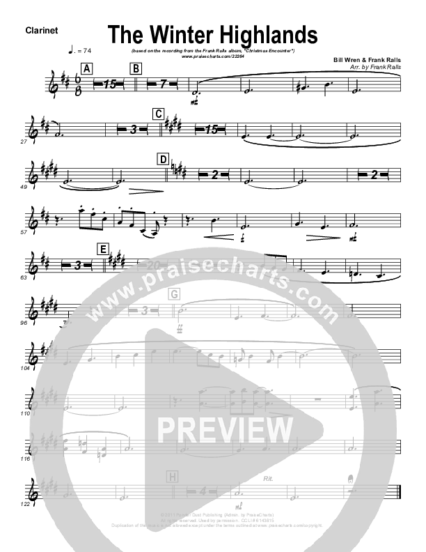 The Winter Highlands Clarinet (Frank Ralls)