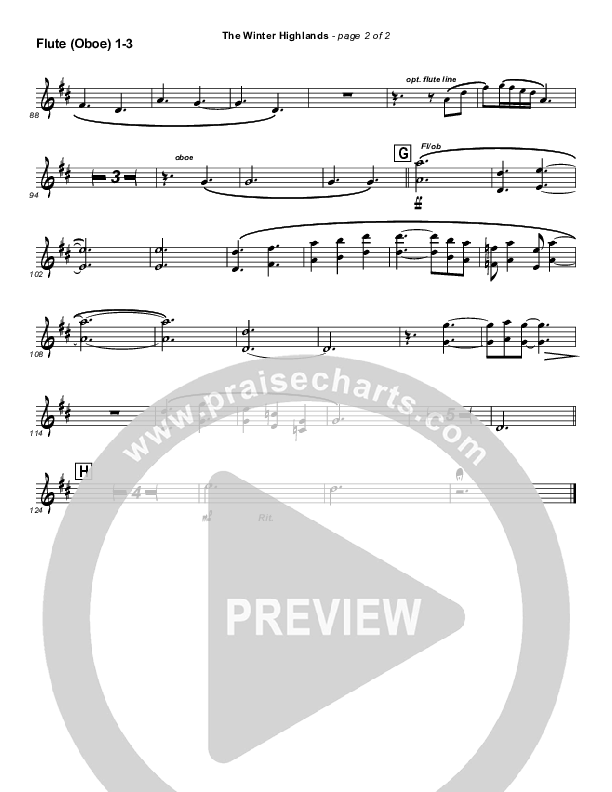 The Winter Highlands Flute/Oboe 1/2/3 (Frank Ralls)