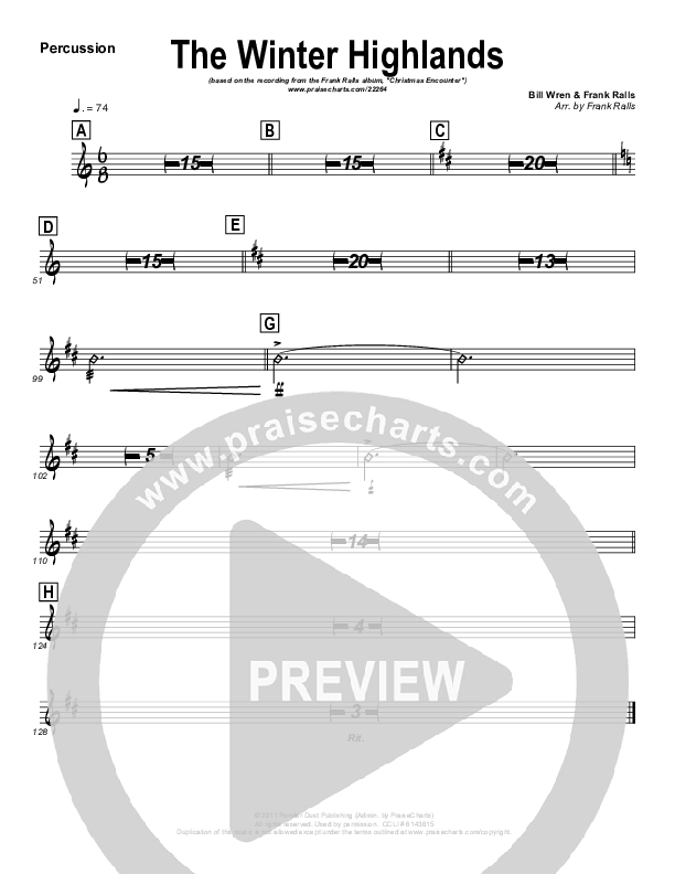 The Winter Highlands Percussion (Frank Ralls)