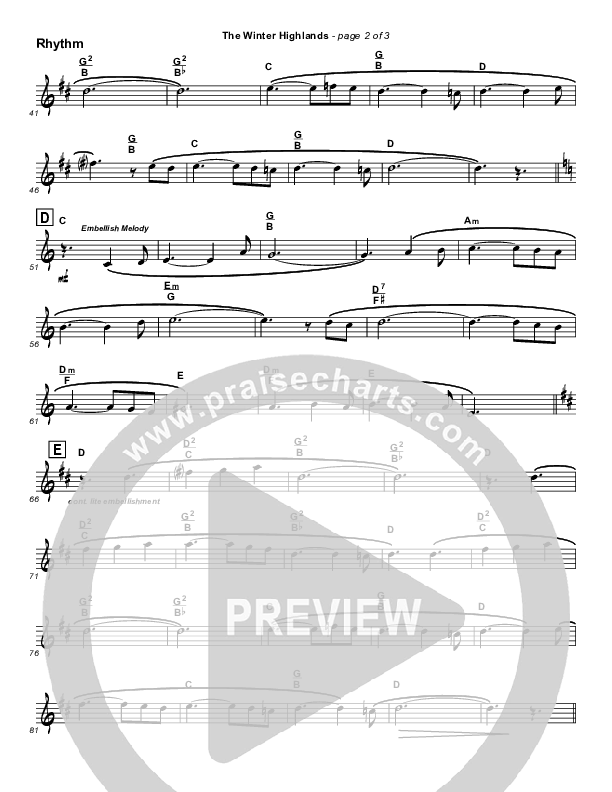 The Winter Highlands Rhythm Chart (Frank Ralls)