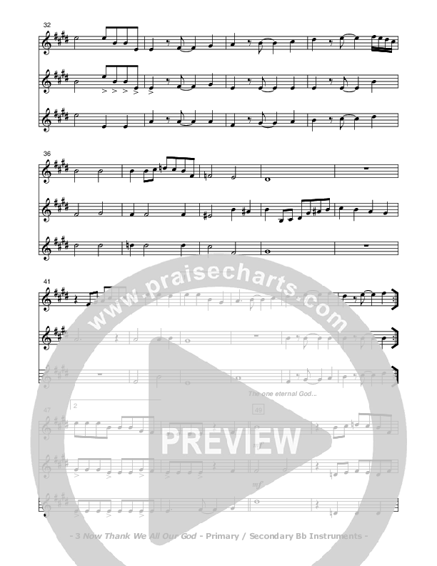 Now Thank We All Our God Bb Instruments (Don Chapman)