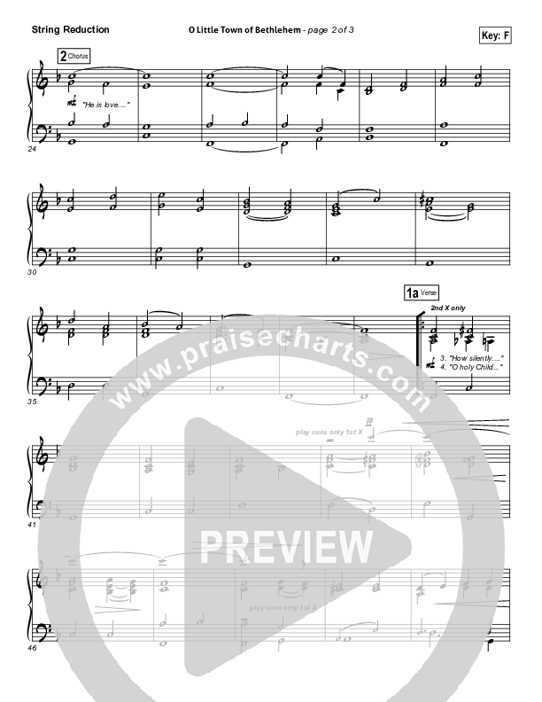 O Little Town Of Bethlehem (He Is Love) Synth Strings (Essential Worship)