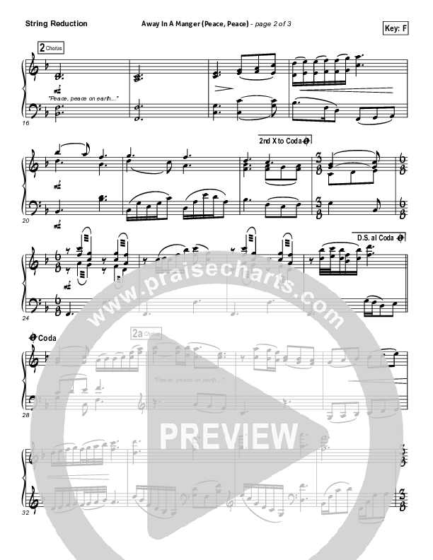 Away In A Manger (Peace Peace) Synth Strings (Essential Worship)