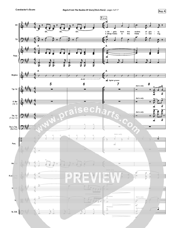 Angels From The Realms Of Glory (He Is Here) Orchestration (Essential Worship)