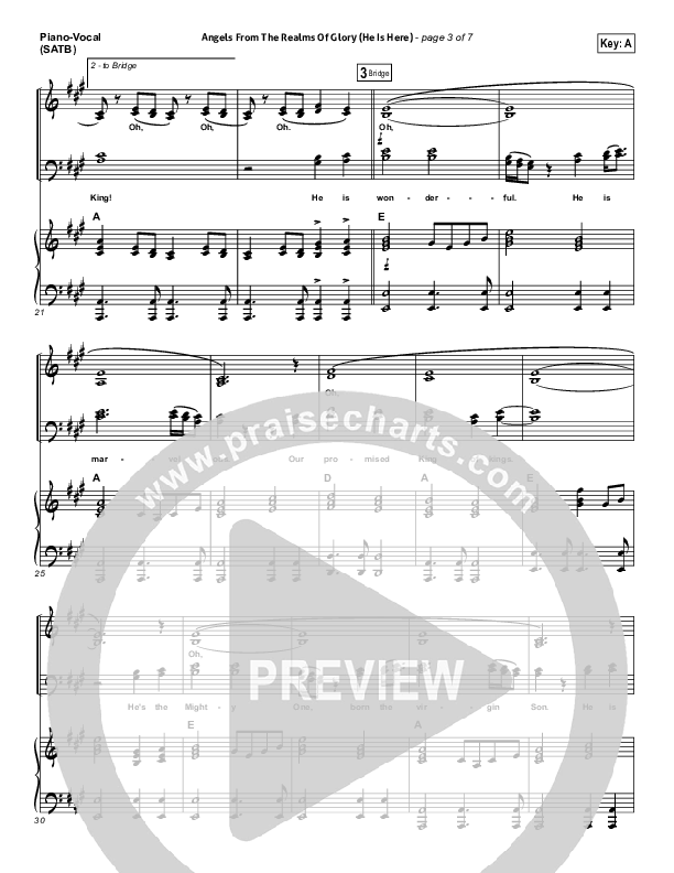 Angels From The Realms Of Glory (He Is Here) Lead & Piano (Essential Worship)