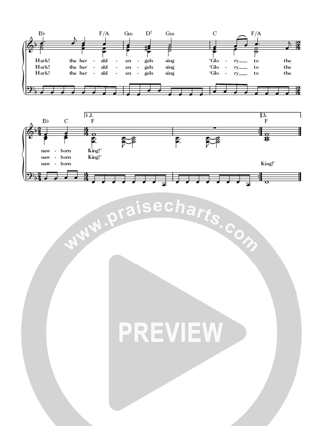 Hark The Herald Angels Sing (with Greengrass Reel) Lead Sheet (SAT) (Keith & Kristyn Getty)