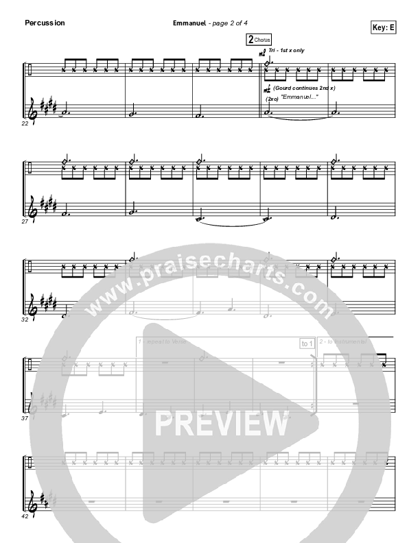 Emmanuel Percussion (Hillsong Worship)