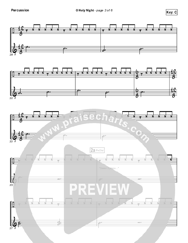 O Holy Night Percussion (Hillsong Worship)