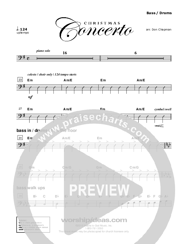 Christmas Concerto (Instrumental) Bass Guitar (Don Chapman)