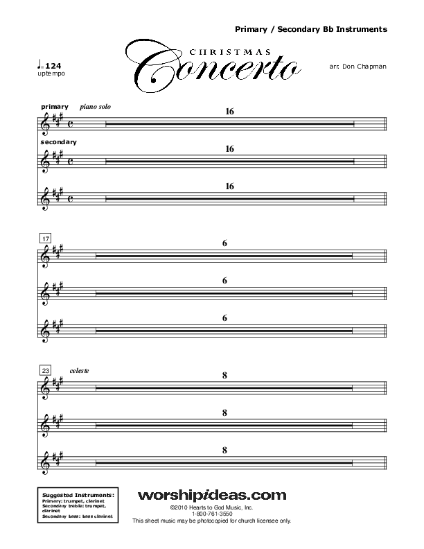 Christmas Concerto (Instrumental) Bb Instruments (Don Chapman)