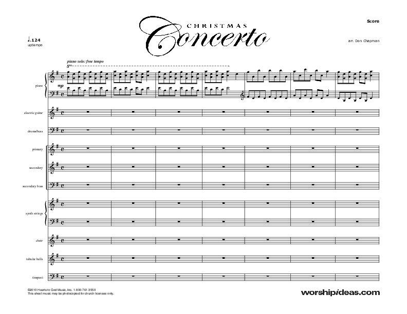 Christmas Concerto (Instrumental) Praise Band (Don Chapman)