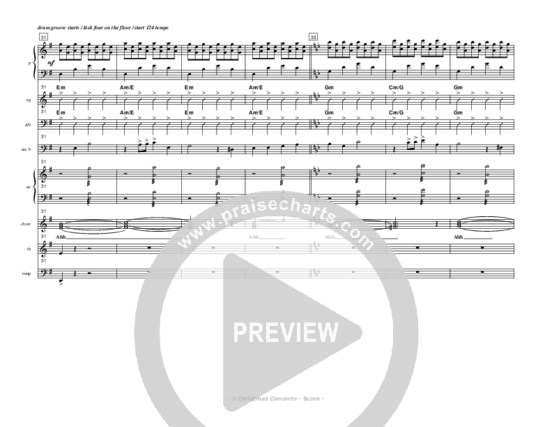 Christmas Concerto (Instrumental) Conductor's Score (Don Chapman)