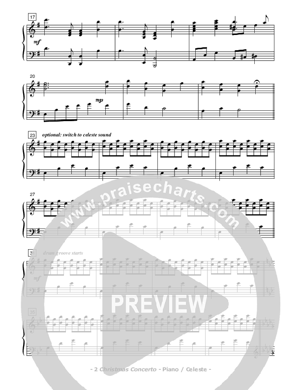 Christmas Concerto (Instrumental) Piano Sheet (Don Chapman)