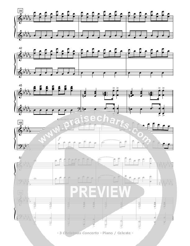 Christmas Concerto (Instrumental) Piano Sheet (Don Chapman)