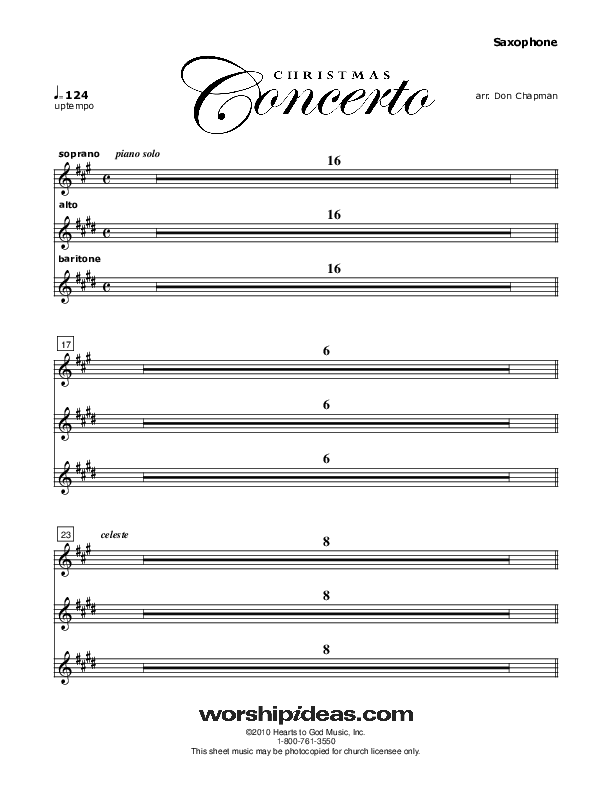 Christmas Concerto (Instrumental) Saxophone (Don Chapman)