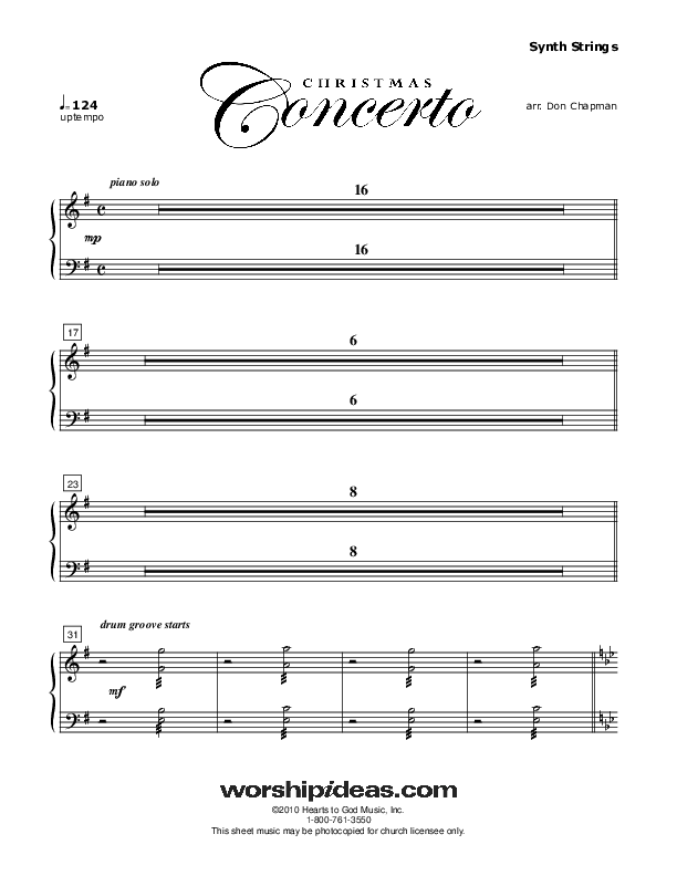 Christmas Concerto (Instrumental) Synth Strings (Don Chapman)