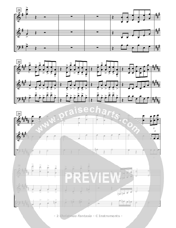 Christmas Fantasia (Instrumental) C Instruments (Don Chapman)