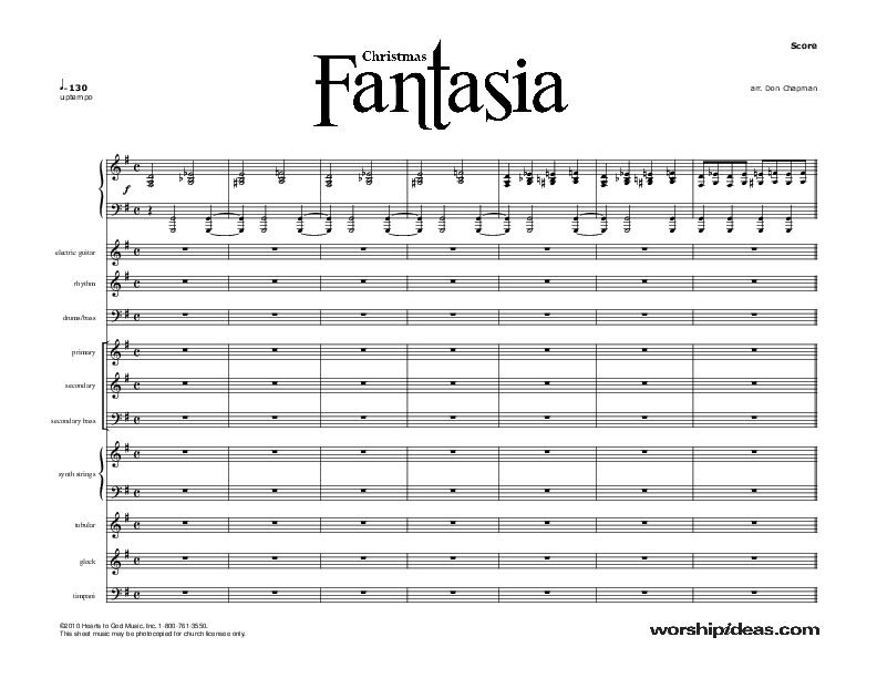Christmas Fantasia (Instrumental) Praise Band (Don Chapman)