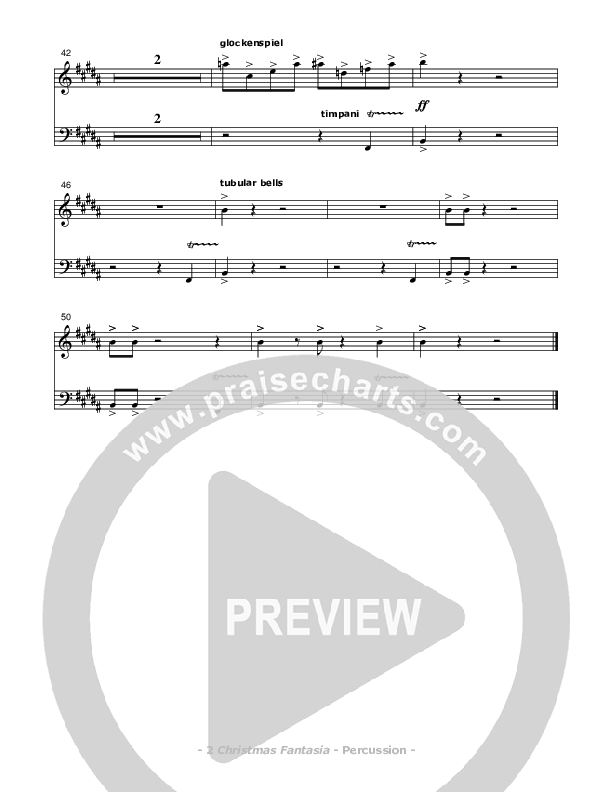 Christmas Fantasia (Instrumental) Percussion (Don Chapman)