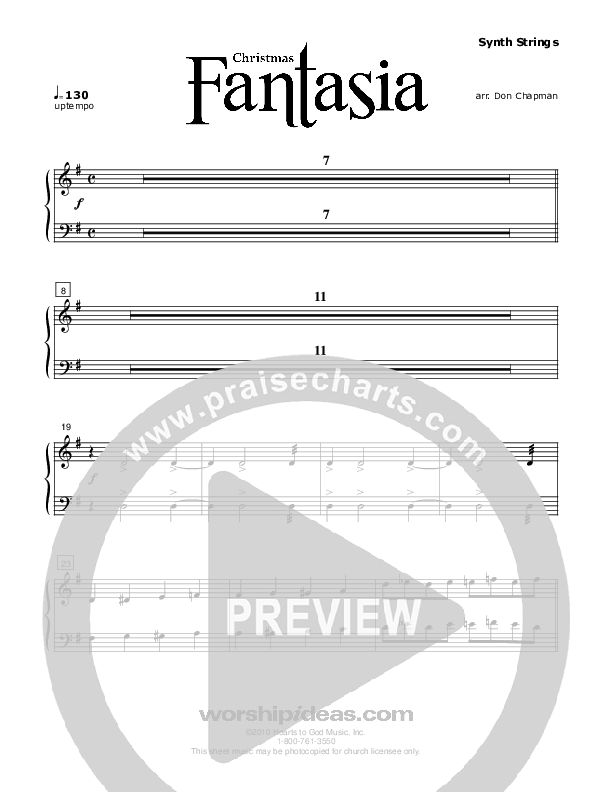Christmas Fantasia (Instrumental) Synth Strings (Don Chapman)