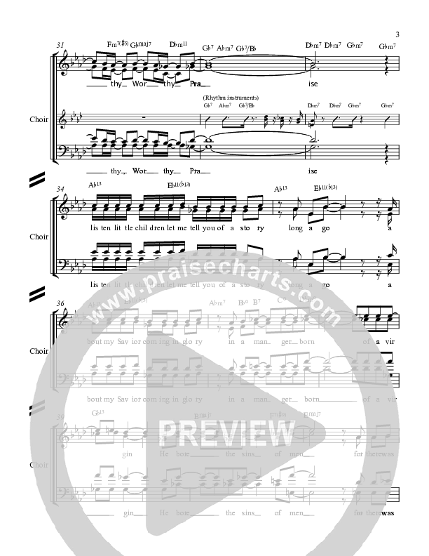 Worthy Lead Sheet (Voices Of Levi Of St. James AME Church)