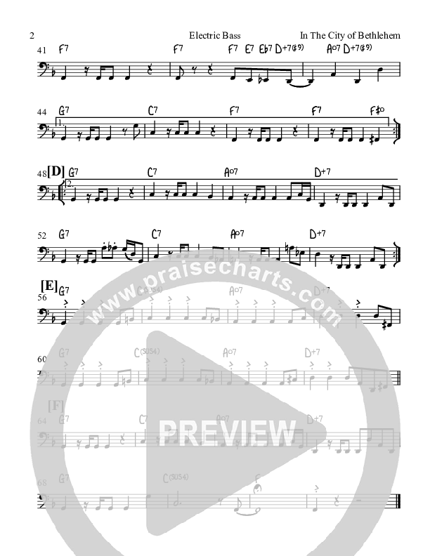 In The City Of Bethlehem Rhythm Chart (Voices Of Levi Of St. James AME Church)