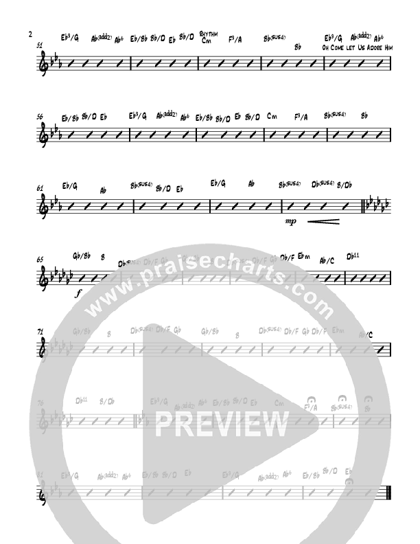 Christ Is Born Rhythm Chart (Voices Of Levi Of St. James AME Church)