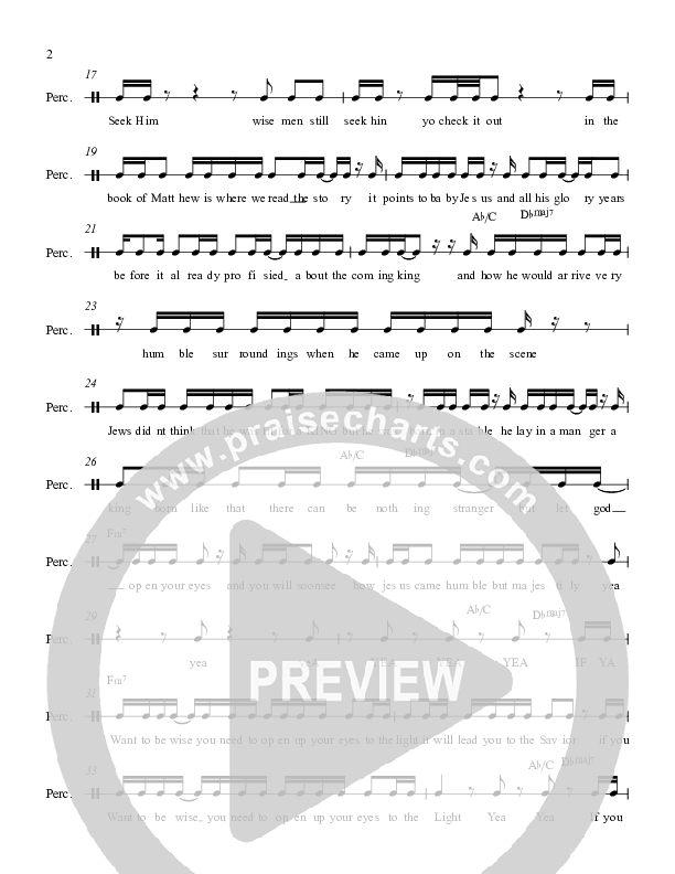 Wise Men Still Seek Him Lead Sheet (Voices Of Levi Of St. James AME Church)