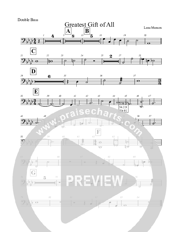 The Greatest Gift Of All  Rhythm Chart (Voices Of Levi Of St. James AME Church)