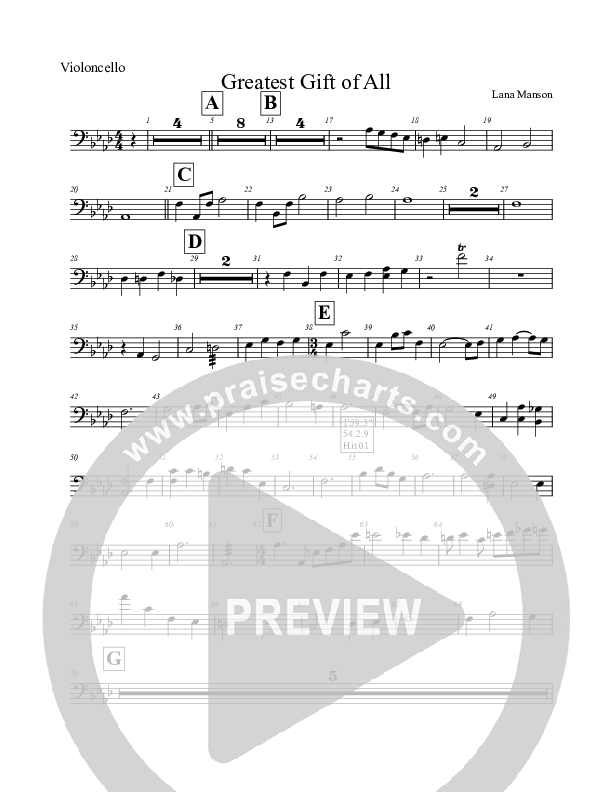 The Greatest Gift Of All  Cello (Voices Of Levi Of St. James AME Church)