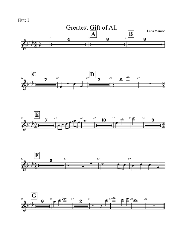 The Greatest Gift Of All  Flute 1/2/3 (Voices Of Levi Of St. James AME Church)