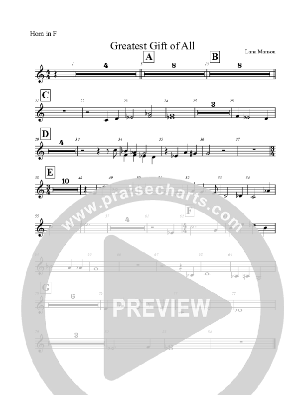 The Greatest Gift Of All  French Horn (Voices Of Levi Of St. James AME Church)