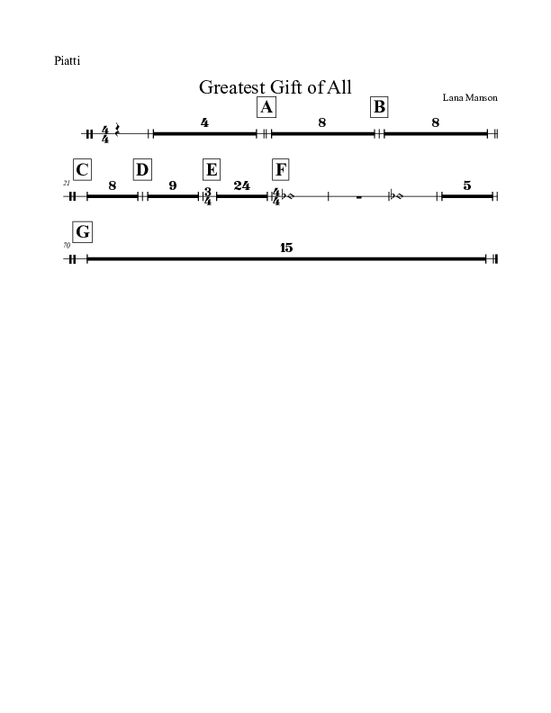 The Greatest Gift Of All  Percussion (Voices Of Levi Of St. James AME Church)