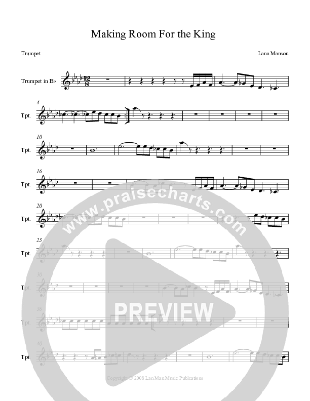 Making Room For The King  Trumpet (Voices Of Levi Of St. James AME Church)