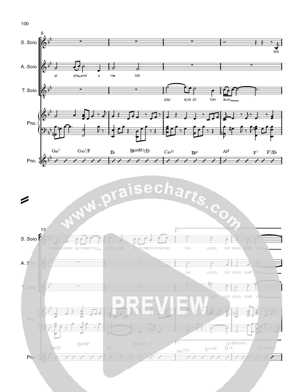 Oh Lord We Worship You  Piano/Vocal (SAT) (Voices Of Levi Of St. James AME Church)