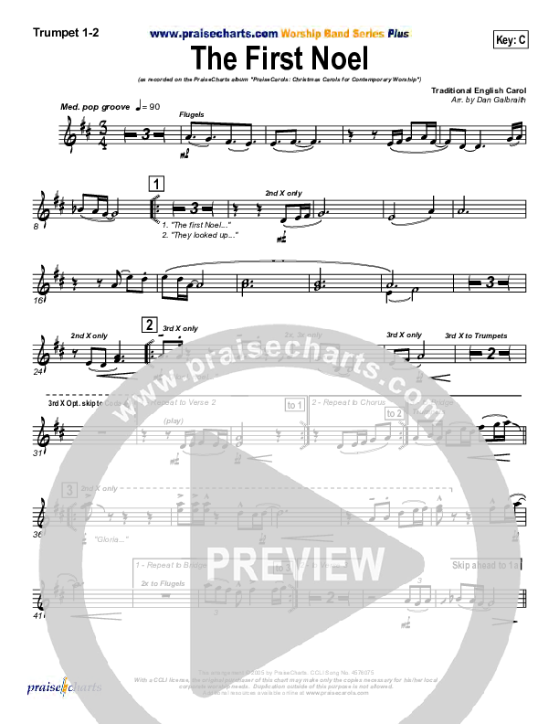 The First Noel Brass Pack (PraiseCharts Band / Arr. Daniel Galbraith)
