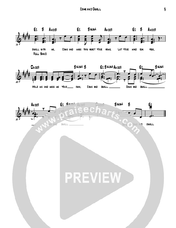 Come And Dwell Lead Sheet (Kevin Pledger)