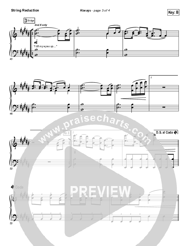 Always (Choral Anthem SATB) Synth Strings (Kristian Stanfill / NextGen Worship / Arr. Richard Kingsmore)