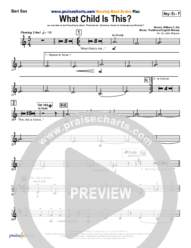What Child Is This Wind Pack (PraiseCharts Band / Arr. John Wasson)